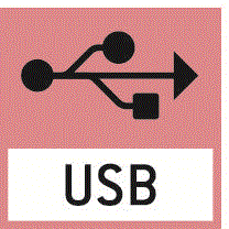 Datové rozhraní USB:
K připojení váhy k tiskárně, PC nebo jiným periferním zařízením
USB